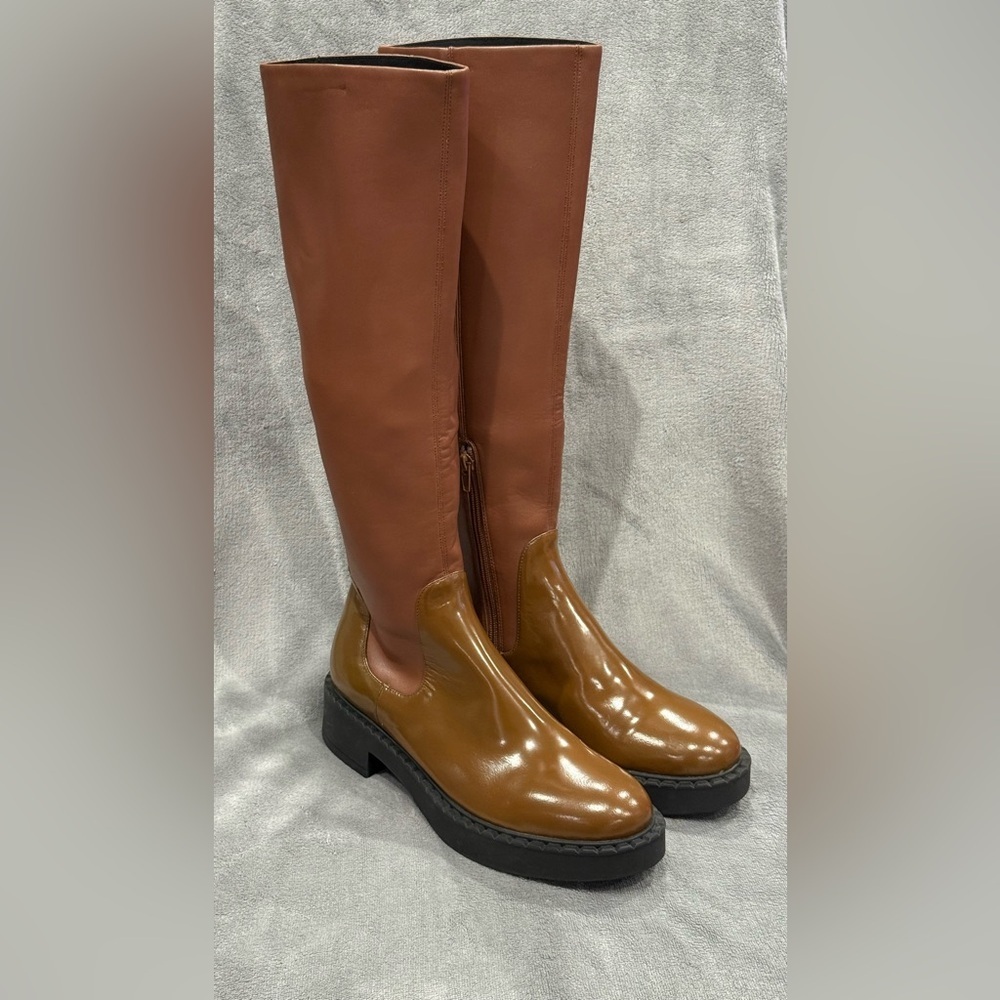 Jeffrey Campbell Lennard Knee High Boot  Brown Women’s Size 8 US‎ New
